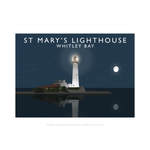 St Mary's Lighthouse by Richard O'Neill Print