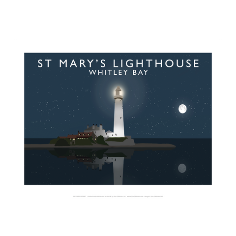 St Mary's Lighthouse by Richard O'Neill Print