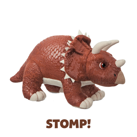 Plush: Dinosaur Stomp! the Triceratops Soft Toy