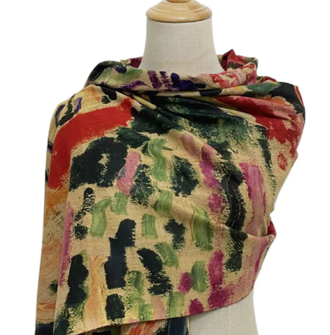 Wool Scarf: Matisse, Abstract, Multi