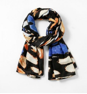 Scarf: Eco, Butterfly Wings, Beige