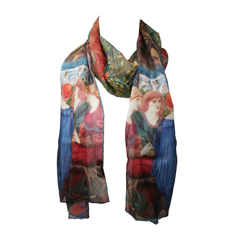 Scarf: Chiffon Silk, Burne-Jones, Laus Veneris