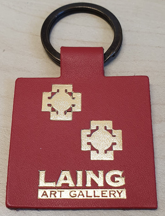 Keyring: Recycled Leather, Lindisfarne Gospels