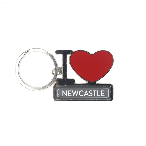 I Love Newcastle Metal Keyring