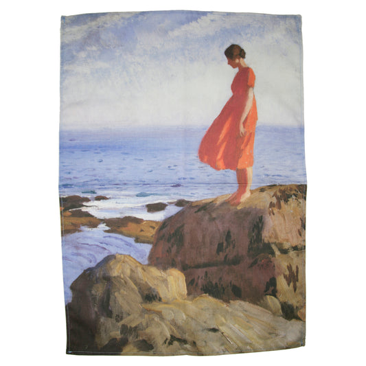 A Dark Pool by Laura Knight Tea Towel