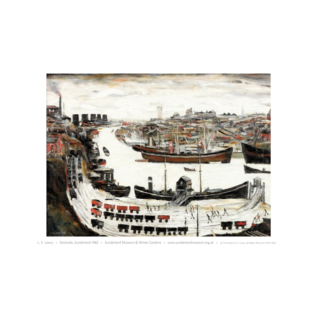 Dockside, Sunderland by LS Lowry Print