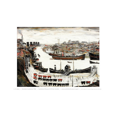 Dockside, Sunderland by LS Lowry Print