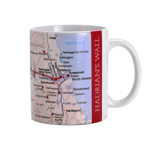 Hadrian's Wall Map Mug