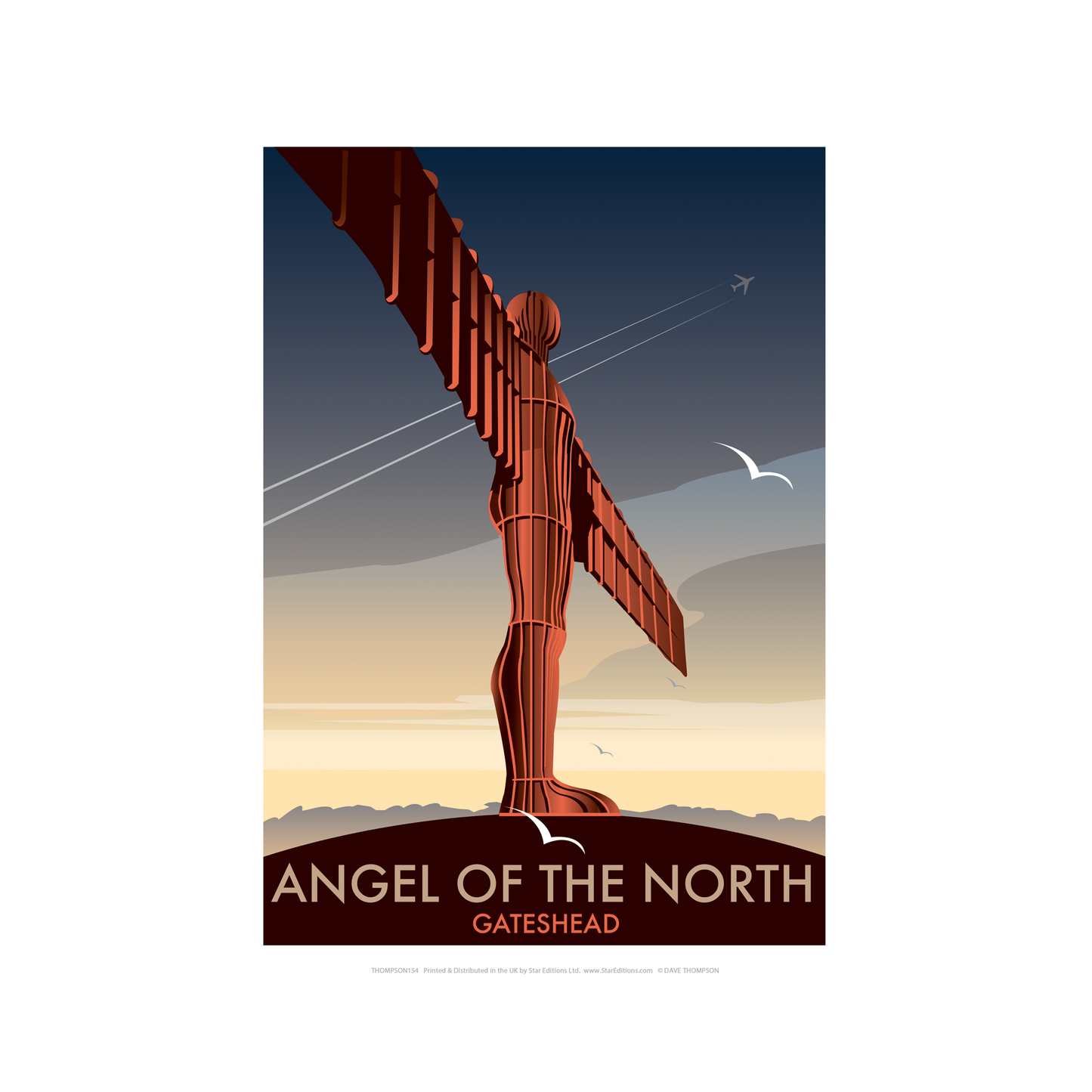 Angel of the North by Dave Thompson Print