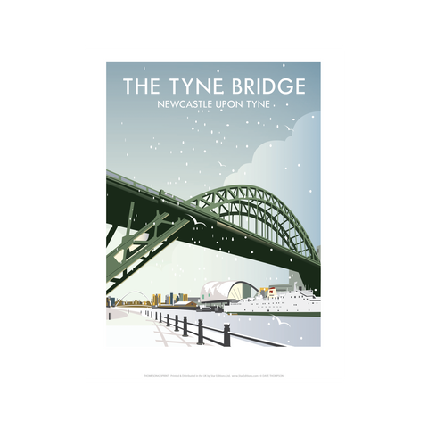 Tyne Bridge in Winter by Dave Thompson Print