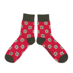 Westie Men's Socks, Fuchsia