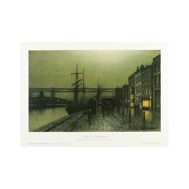 Quayside by Arthur E Grimshaw Print