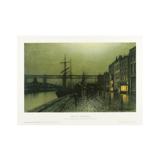 Quayside by Arthur E Grimshaw Print