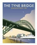 Tyne Bridge by Dave Thompson Tea Towel