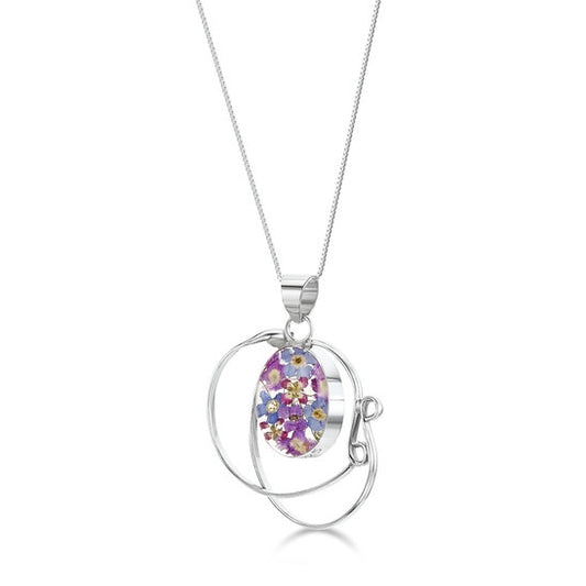 Shrieking Violet Purple Haze Swirl Necklace