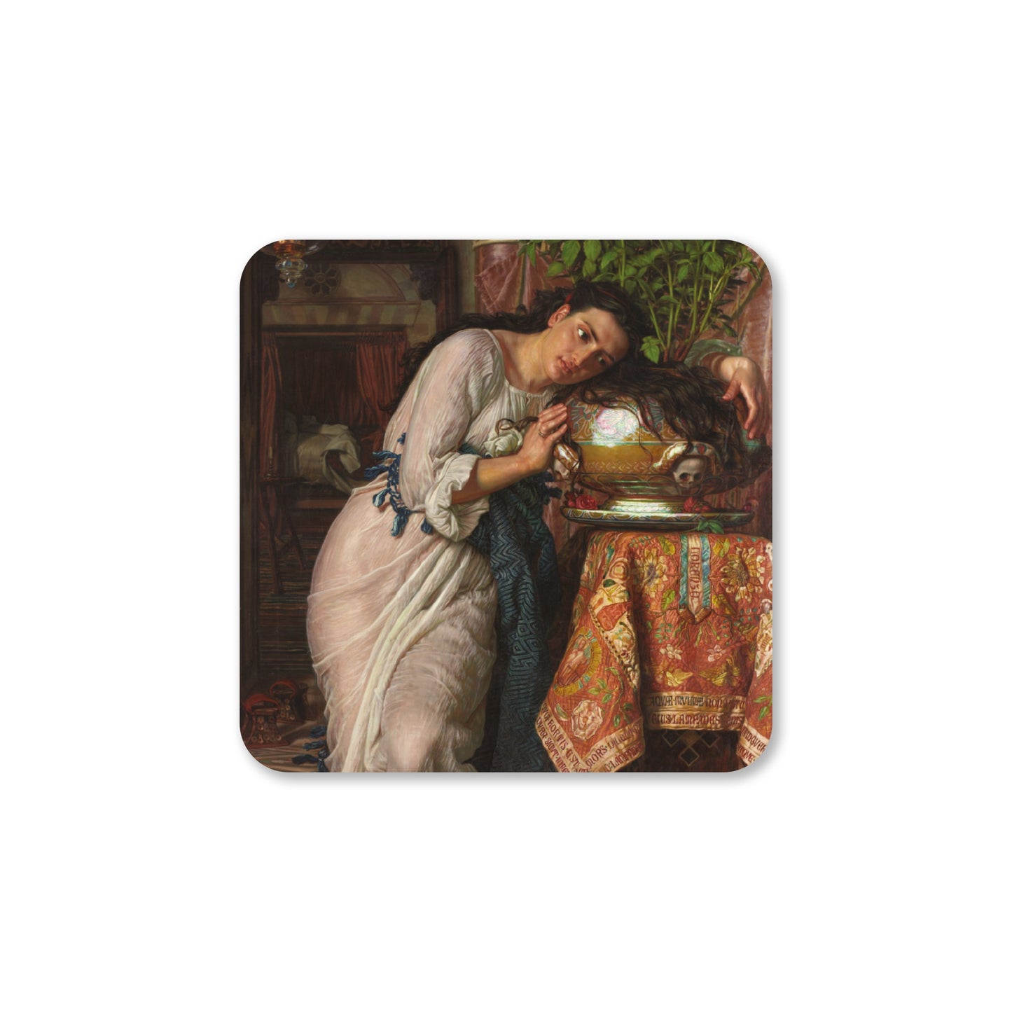 Isabella and the Pot of Basil Coaster